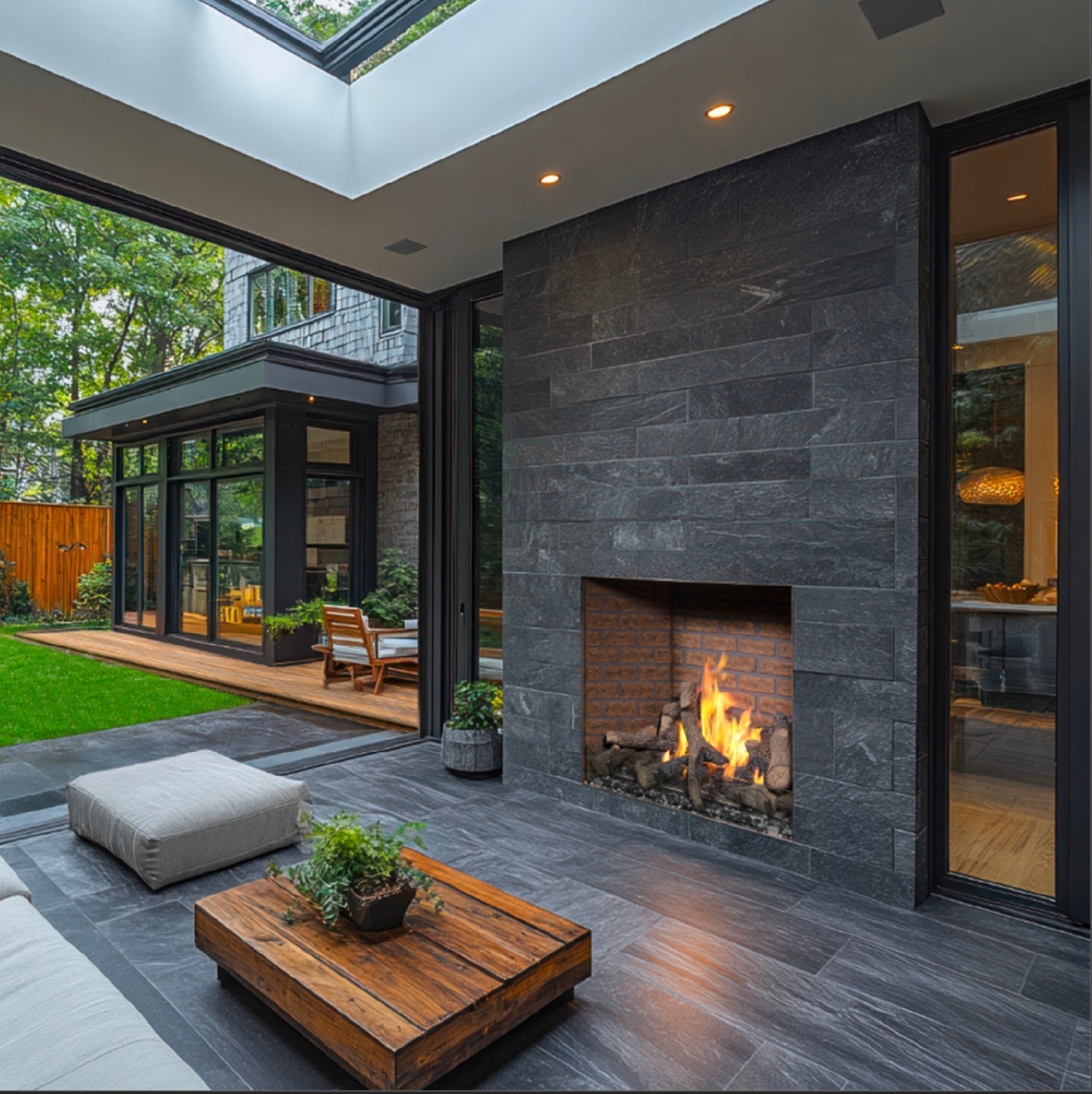 Outdoor Gas Fireplace