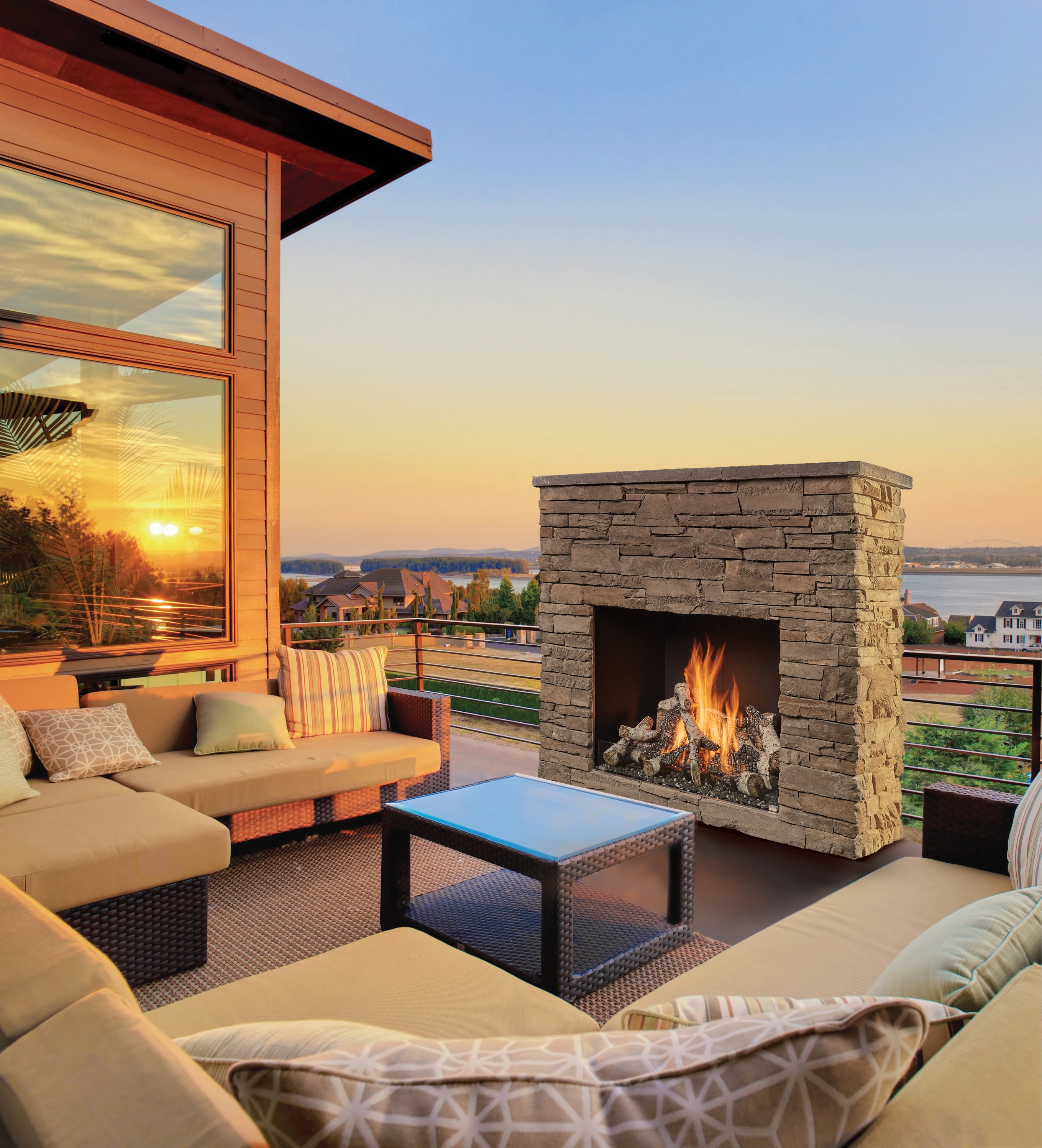 FireGarden 4035 Traditional Outdoor Gas Fireplace