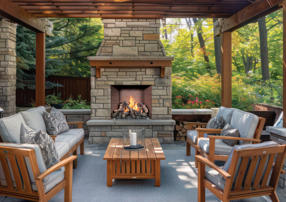 FireGarden 4035 Traditional Outdoor Gas Fireplace