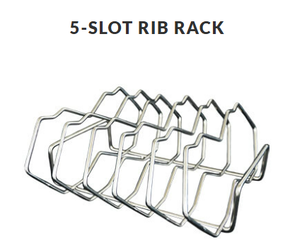 Rib Rack, 5-Slot, for XL 400, LG 300, JR 200, Kamado