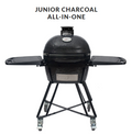Primo Junior All-In-One Ceramic Grill — Charcoal Kamado with Stand & Accessories