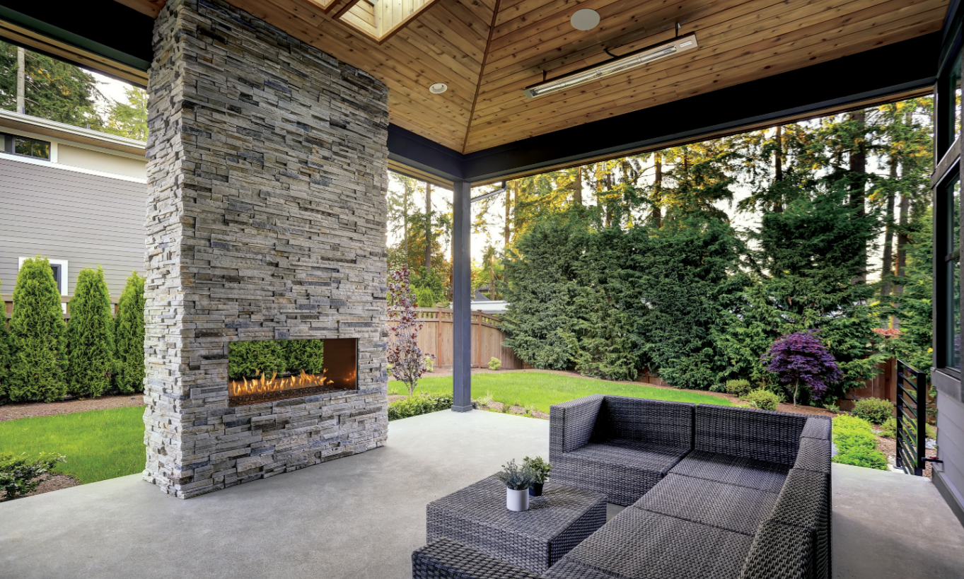 FireGarden 4024 See-Thru Linear Outdoor Gas Fireplace
