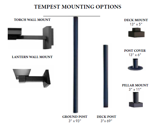 FireGarden Tempest Torch and Lantern 24V