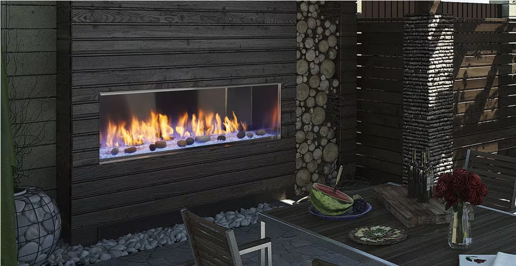 Outdoor Lifestyles 48 Lanai Linear Outdoor Gas Fireplace