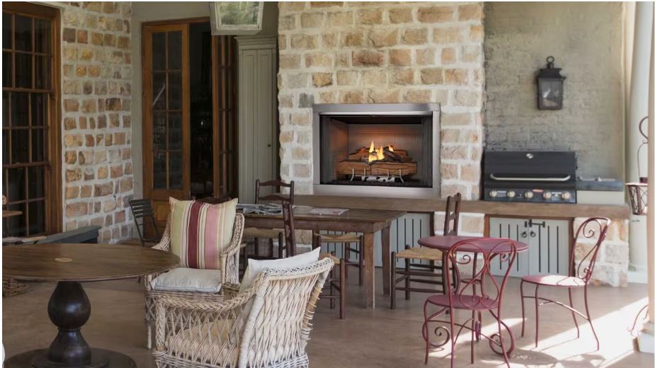 Outdoor Lifestyles Vesper 36" Traditional Outdoor Gas Fireplace