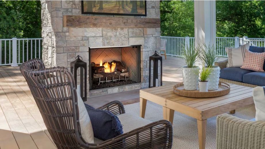 Outdoor Lifestyles Vesper 42" Traditional Outdoor Gas Fireplace