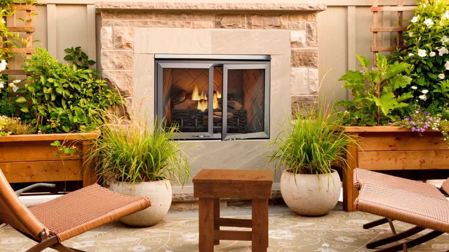 Outdoor Lifestyles Vesper 42" Traditional Outdoor Gas Fireplace